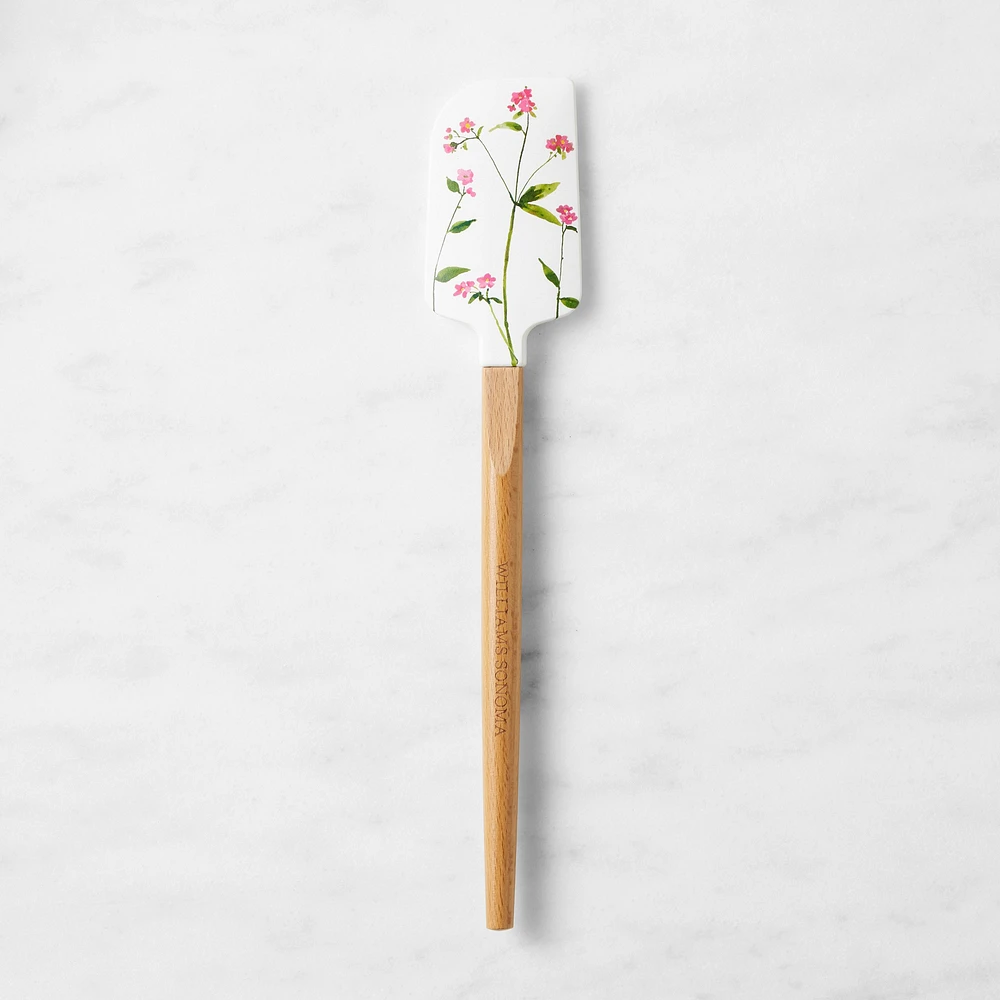 Williams Sonoma Pressed Flower Wood Spatulas