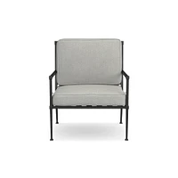 OPEN BOX: Bridgehampton Club Chair Outdoor Cushion, Piped, Sunbrella Performance Canvas, Granite