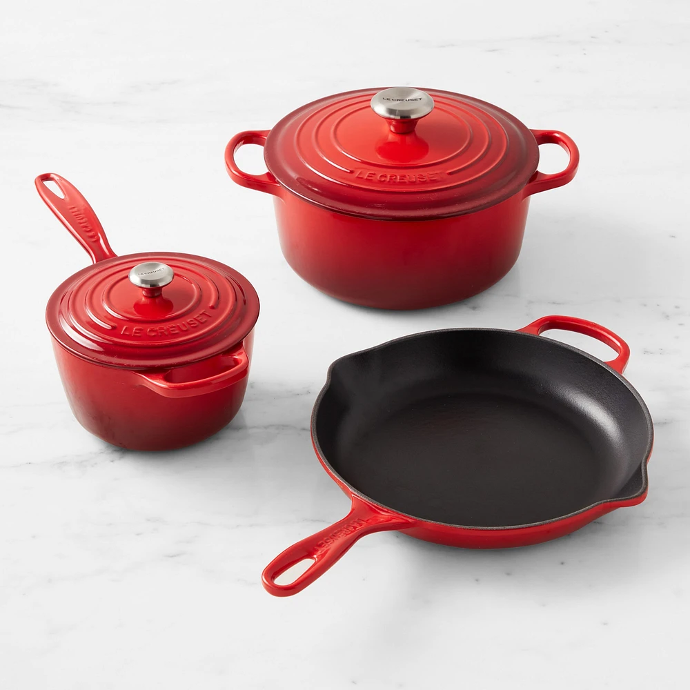 Le Creuset Signature Enameled Cast Iron 5-Piece Cookware Set