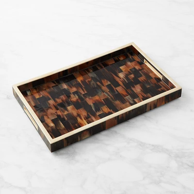 Horn and Bone Rectangular Tray