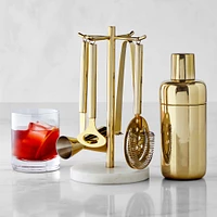 Williams Sonoma Brass and Marble Tool Shaker Set