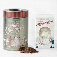 Williams Sonoma Peppermint Hot Chocolate & Mini Marshmallows Set