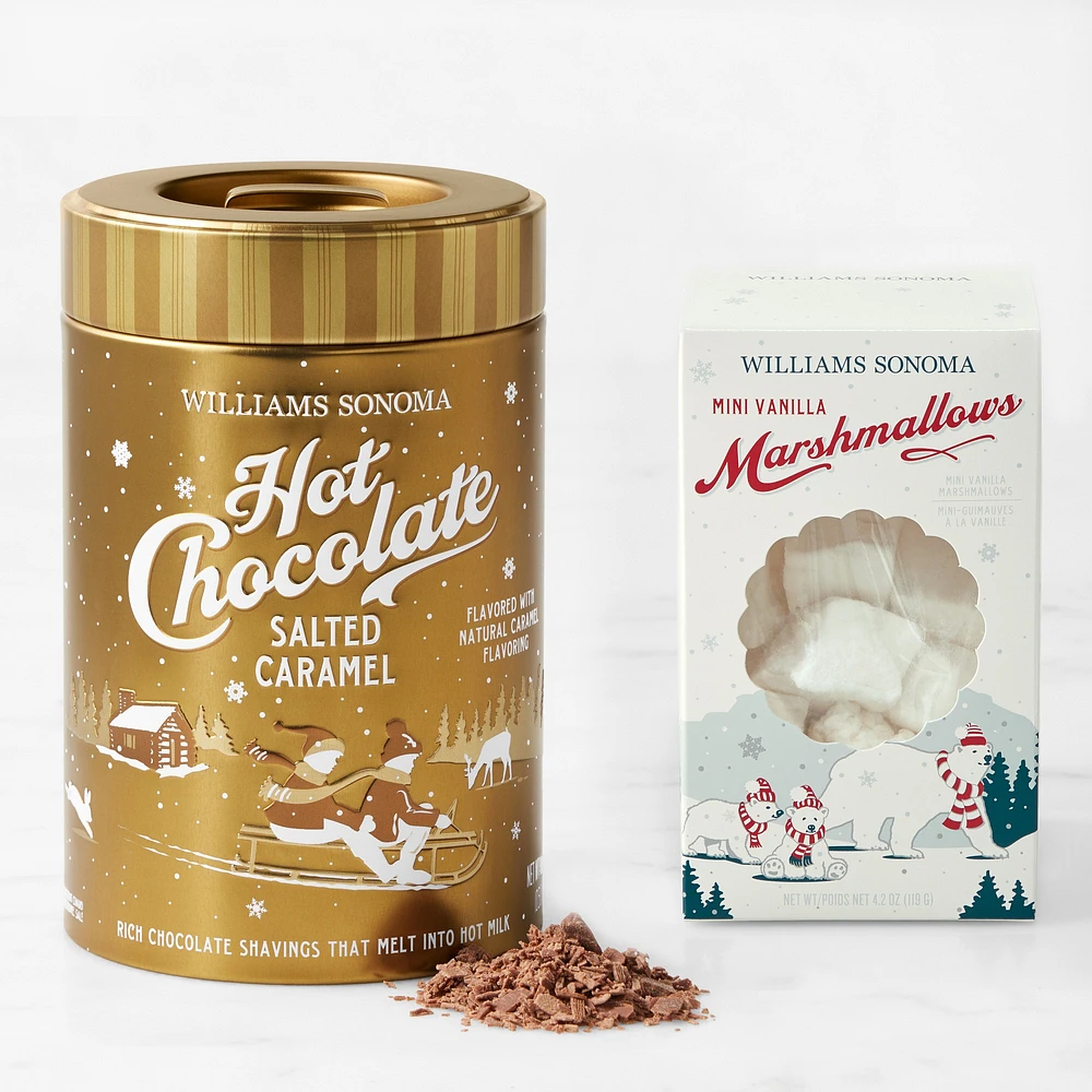 Williams Sonoma Salted Caramel Hot Chocolate & Mini Marshmallows Set