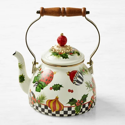 MacKenzie-Childs Deck the Halls Tea Kettle, 2-Qt.