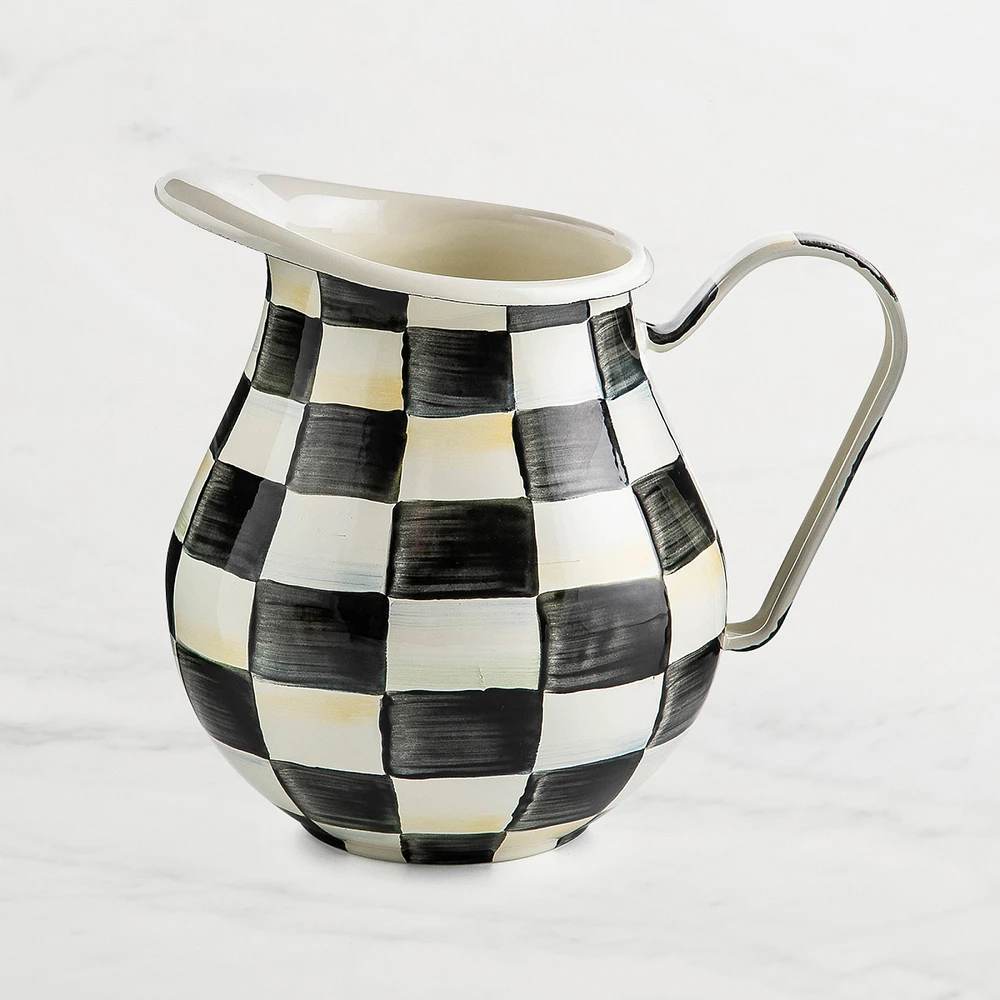 Mackenzie-Childs Courtly Check Pitcher