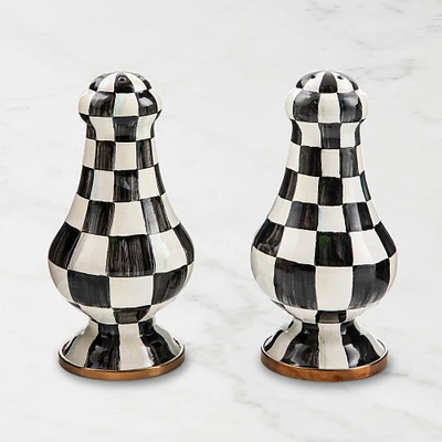 Mackenzie-Childs Courtly Check Large Salt & Pepper Shakers