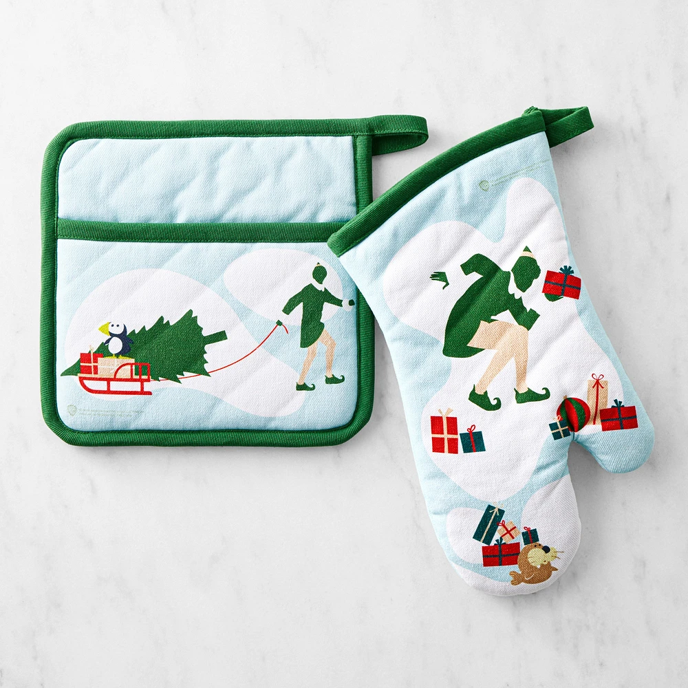 Elf™ Oven Mitt and Potholder Set