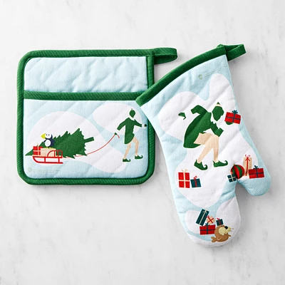 Elf™ Oven Mitt and Potholder Set