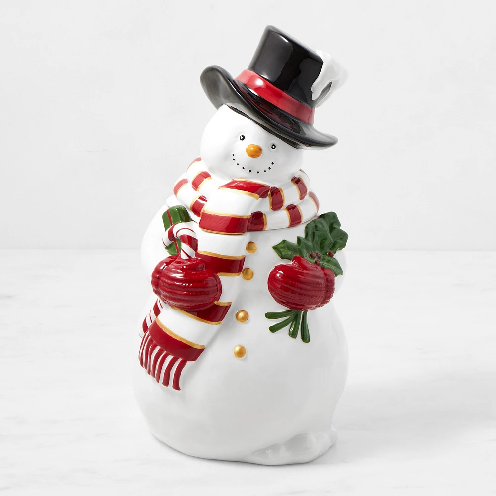 OPEN BOX: 'Twas the Night Before Christmas the Night Before Christmas Snowman Cookie Jar