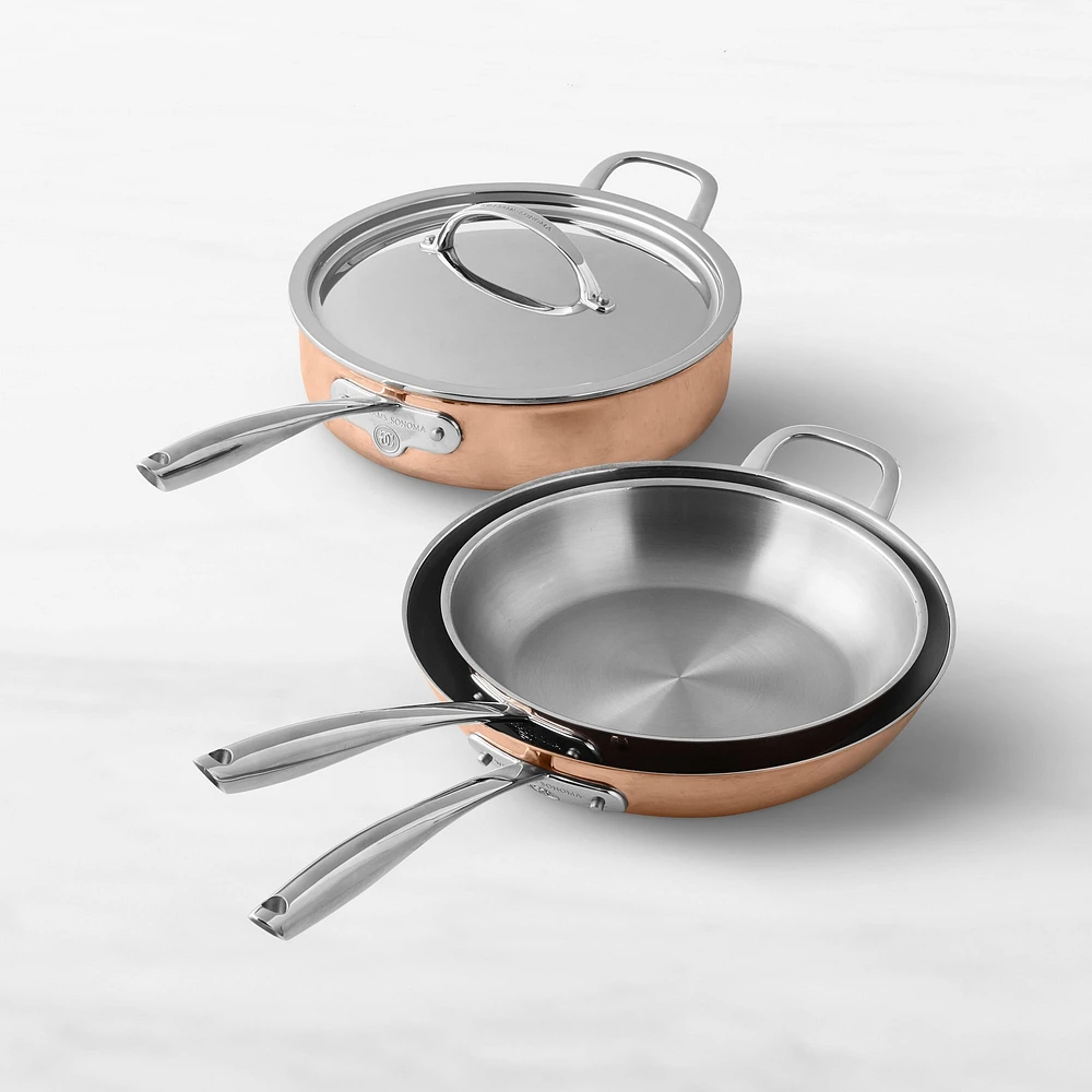 Williams Sonoma Thermo-Clad™ Copper 4-Piece Cookware Set