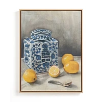 Lemon Chinoiserie Limited Kitchen Art by Minted