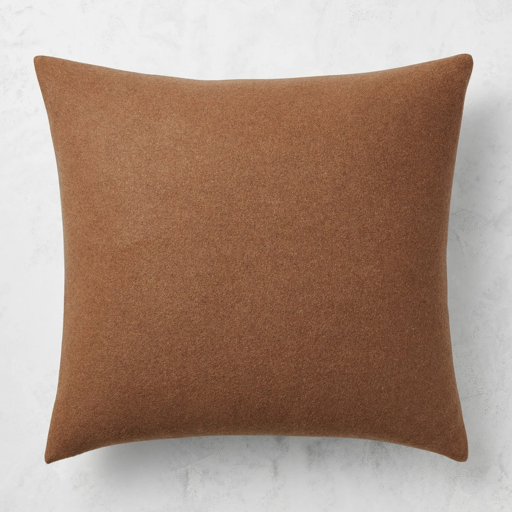 Reversible Double Face Solid Cashmere Pillow Cover