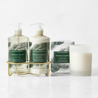 Williams Sonoma Winter Forest Hand Soap, Lotion & Candle 4-Piece Set