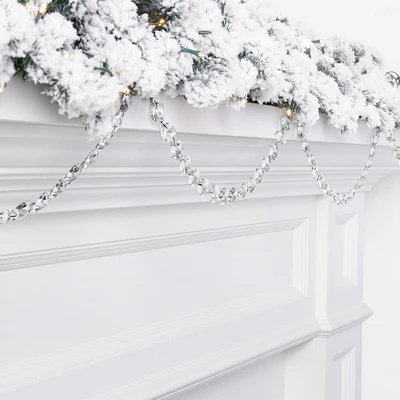 Crystal Glass Faux Garland, 6'