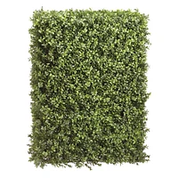 Faux UV Protected Boxwood Hedge, 31.5"