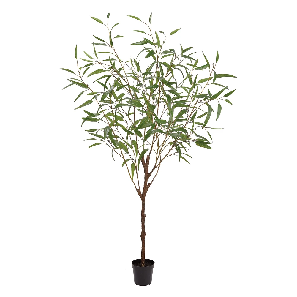 Faux Eucalyptus Tree in Pot, 70"