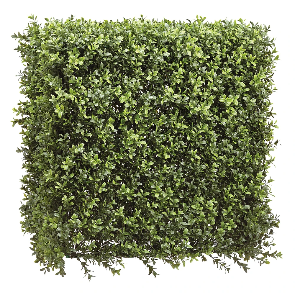 UV Protected Faux Boxwood Square Hedge, 20"