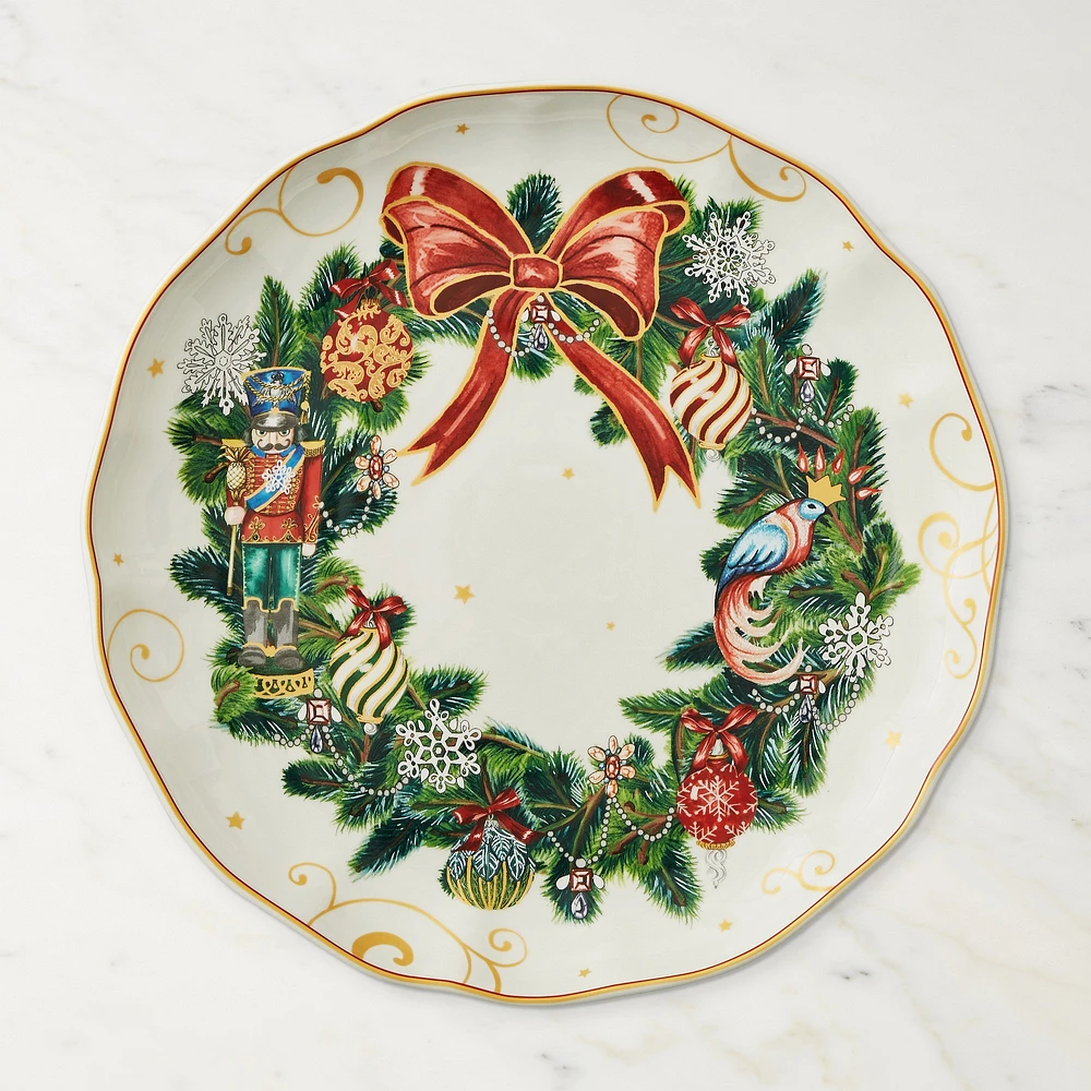 'Twas the Night Before Christmas Round Wreath Platter