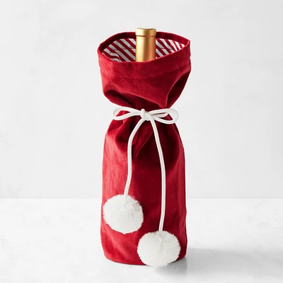 Red Velvet Wine Bag