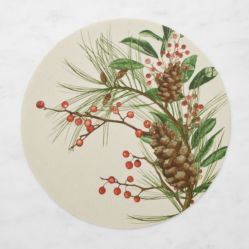 Chilewich Woodland Berry Round Placemats