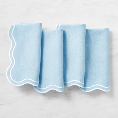 AERIN Scalloped Napkins, Set of 4