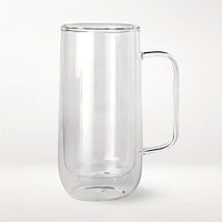 Double-Wall Glass Tall Coffee Mugs