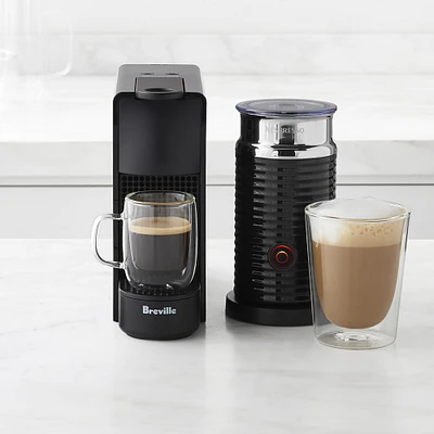 Nespresso Essenza Mini Espresso Machine with Aeroccino Milk Frother by Breville