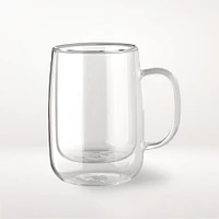 Double-Wall Glass Coffee Mugs, Small