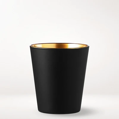 Black Matte & Copper Double Old-Fashioned Glasses