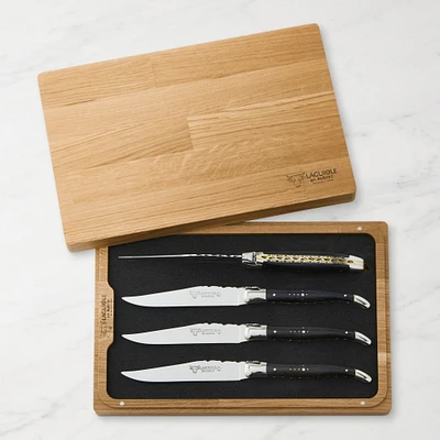 Laguiole en Aubrac Ebony Steak Knives, Set of 4