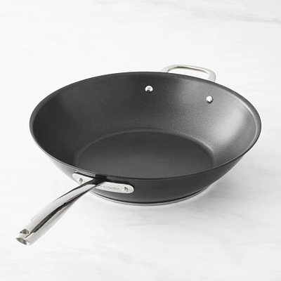 Williams Sonoma Signature Thermo-Clad™ Nonstick Open Wok with Helper Handle, 14"