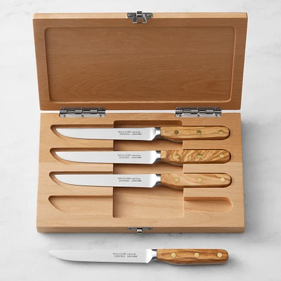 Williams Sonoma Elite Olivewood Steak Knives, Set of 4