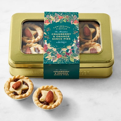 Cartwright & Butler Cranberry Orange Mini Mince Pies Window Tin