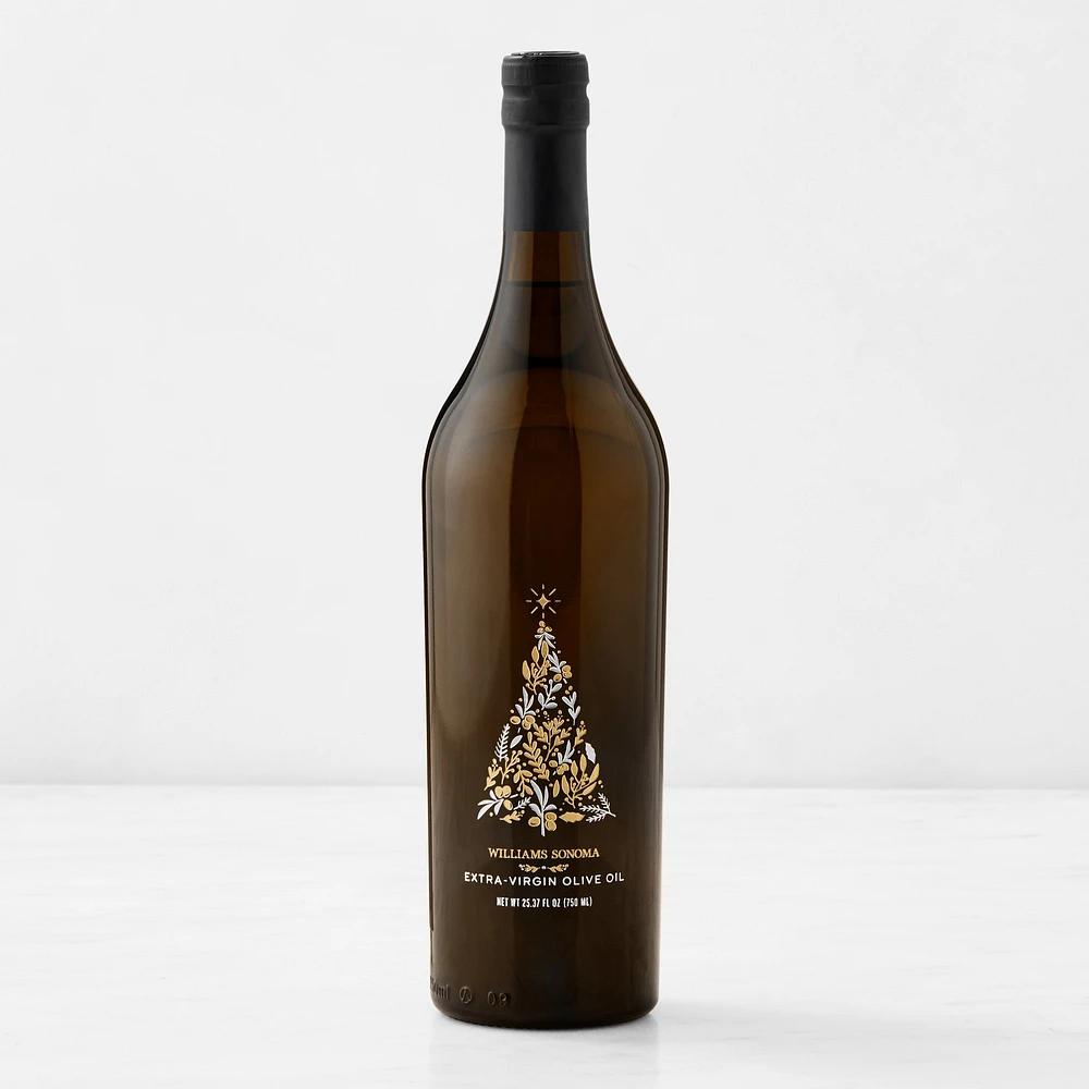 Williams Sonoma House Extra Virgin Olive Oil Holiday Bottle