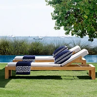 Larnaca Outdoor Natural Teak Chaise