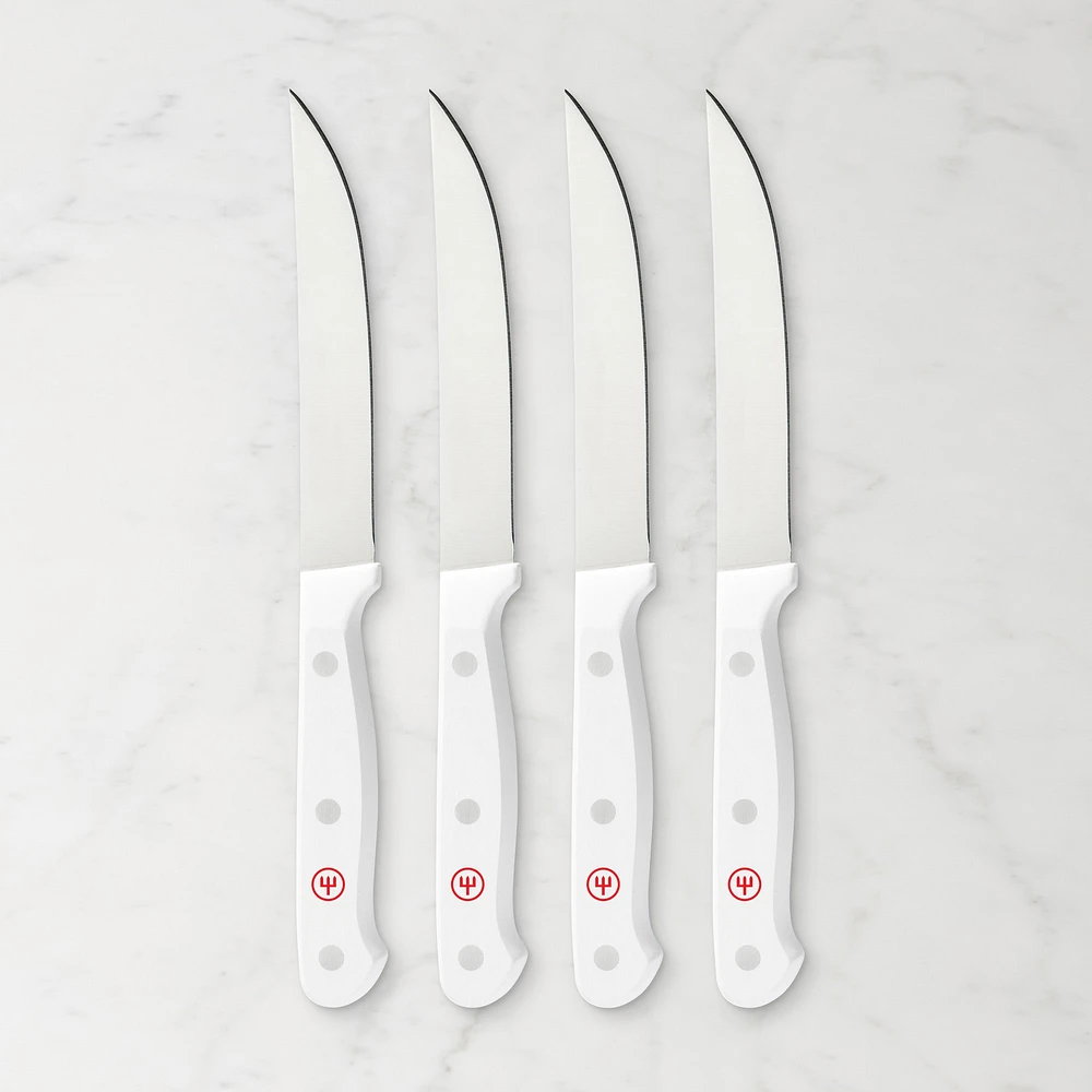 Wüsthof Gourmet White Steak Knives, Set of 4