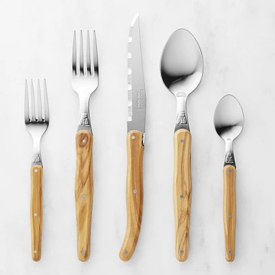 Jean Dubost Laguiole Olivewood Flatware Sets