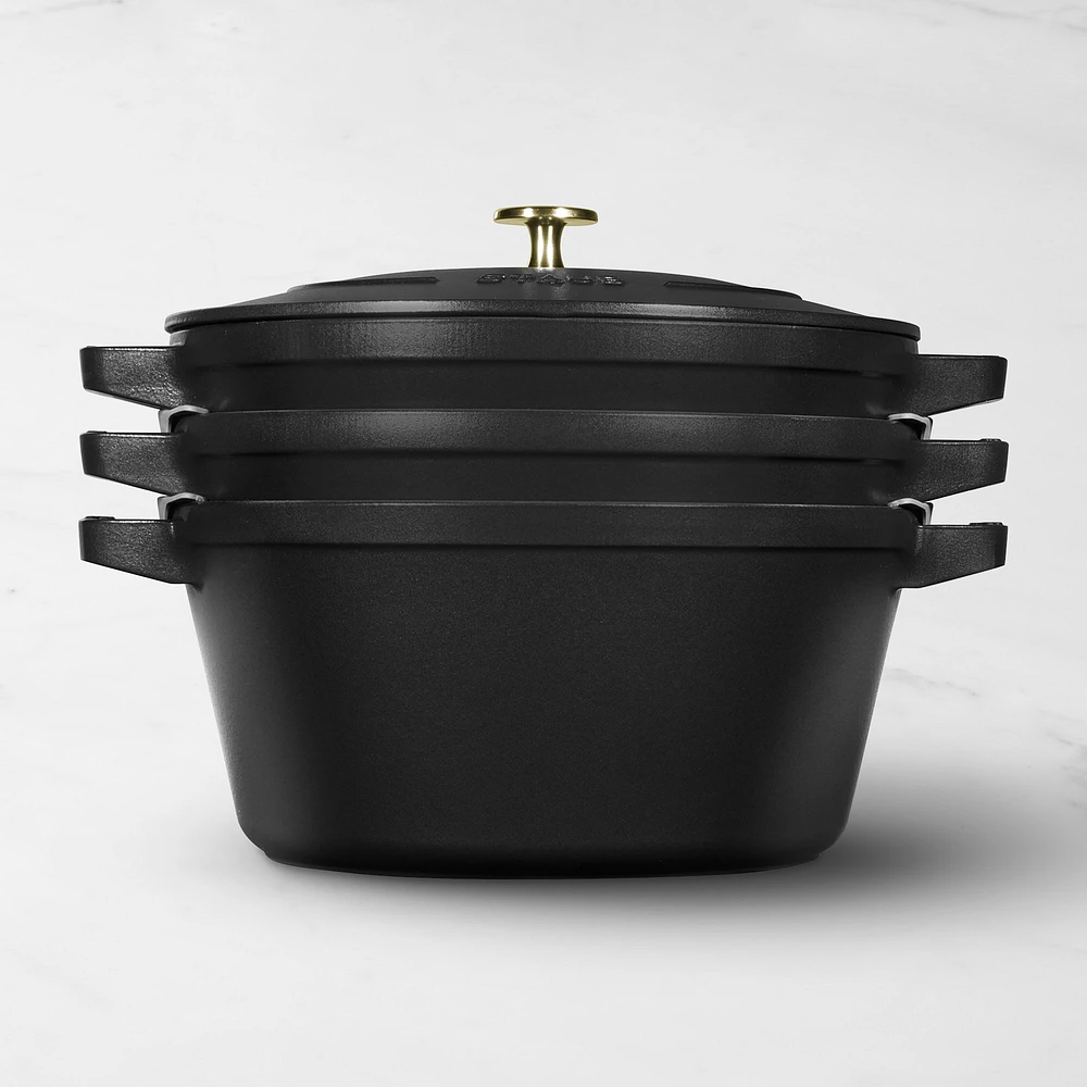 Staub Enameled Cast Iron Stackable Cookware Set