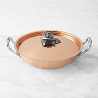 Ruffoni Opus Cupra Hammered Copper Gratin Pan with Fennel Knob, 12"