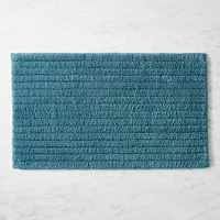 Solid Ribbed Bath Mat