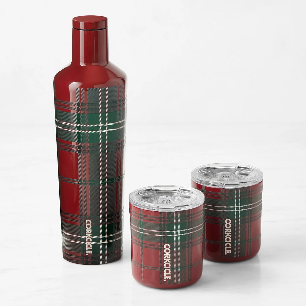 Corkcicle Tumblers, Tartan, Set of 3