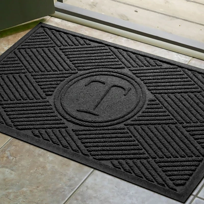 Waterhog Diamonds Commercial Grade Indoor/Outdoor Monogram Doormat, 2' X 3'