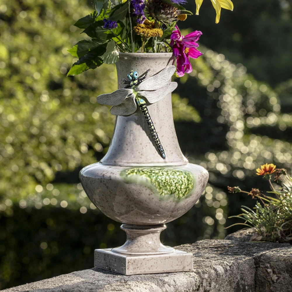 Bordallo Pinheiro The Meaning Vase with Dragonfly