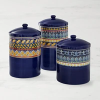 Sicily Ceramic Canisters, Set of 3