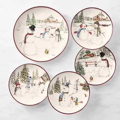 Snowman 16-Piece Dinnerware Set