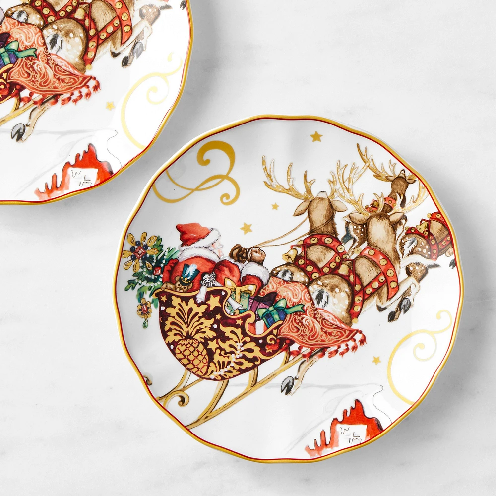 'Twas the Night Before Christmas Salad Plates