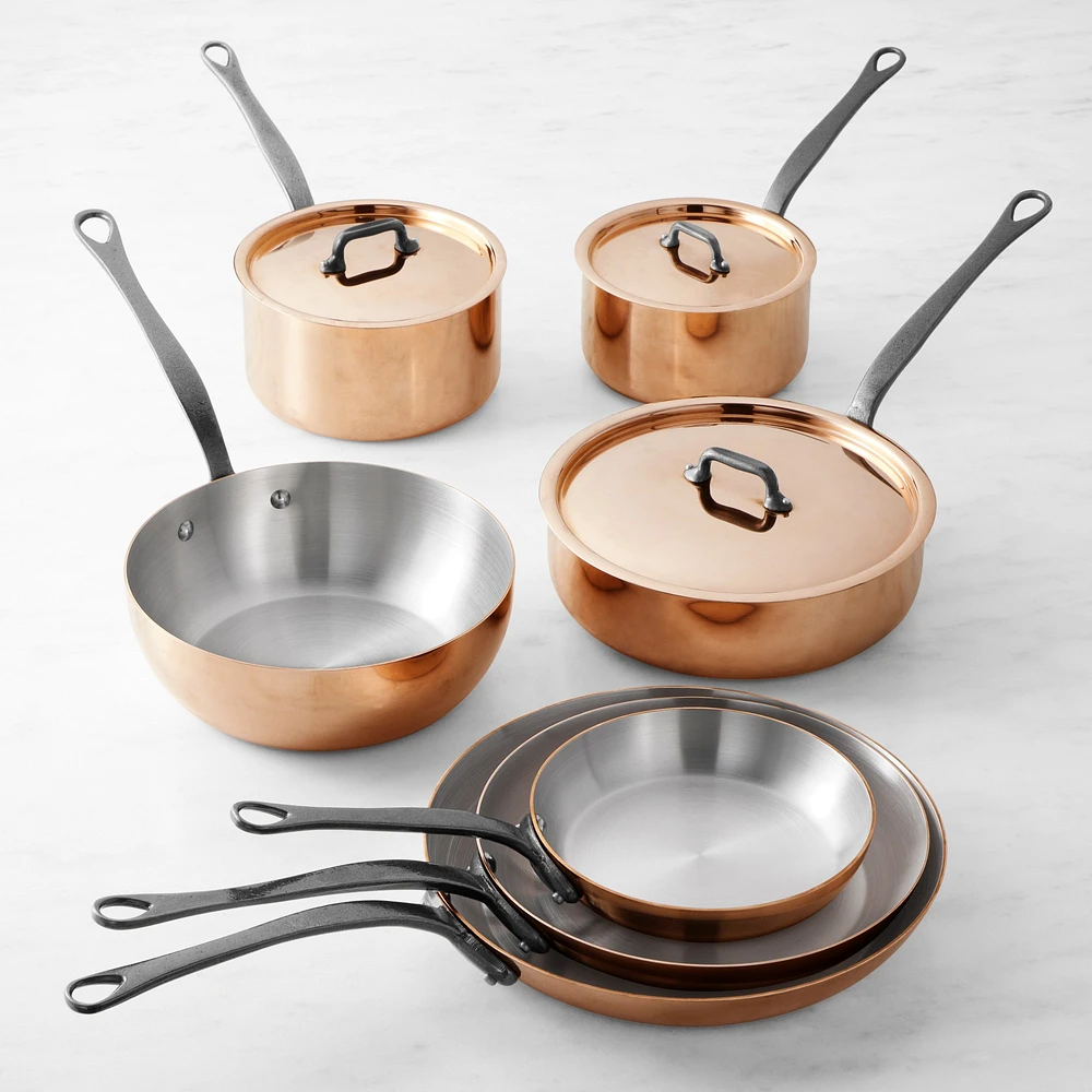 Mauviel M'200CI Copper 10-Piece Cookware Set