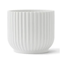 Lyngby Porcelain Flower Pot, White