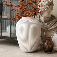 Hammershoi Porcelain Floor Pot, White