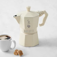 Bialetti Moka Stovetop Espresso Maker, Cream